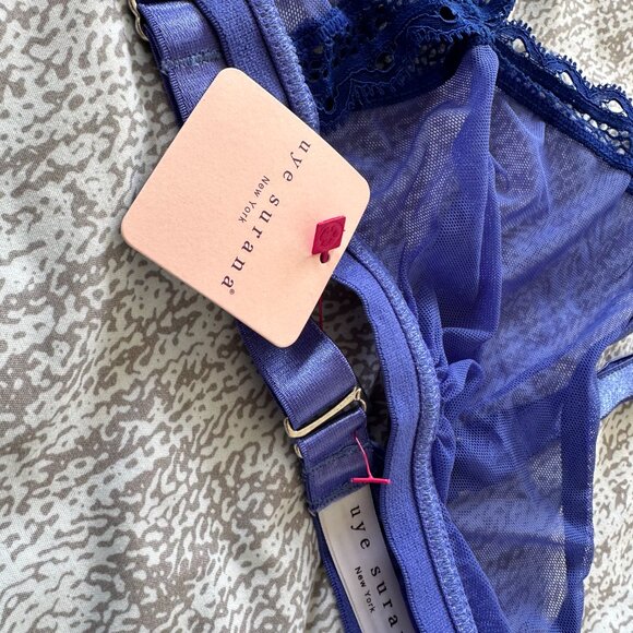 Uye Surana Ultramarine Sheerly Mesh Bralette 2X/3X - Picture 2 of 4